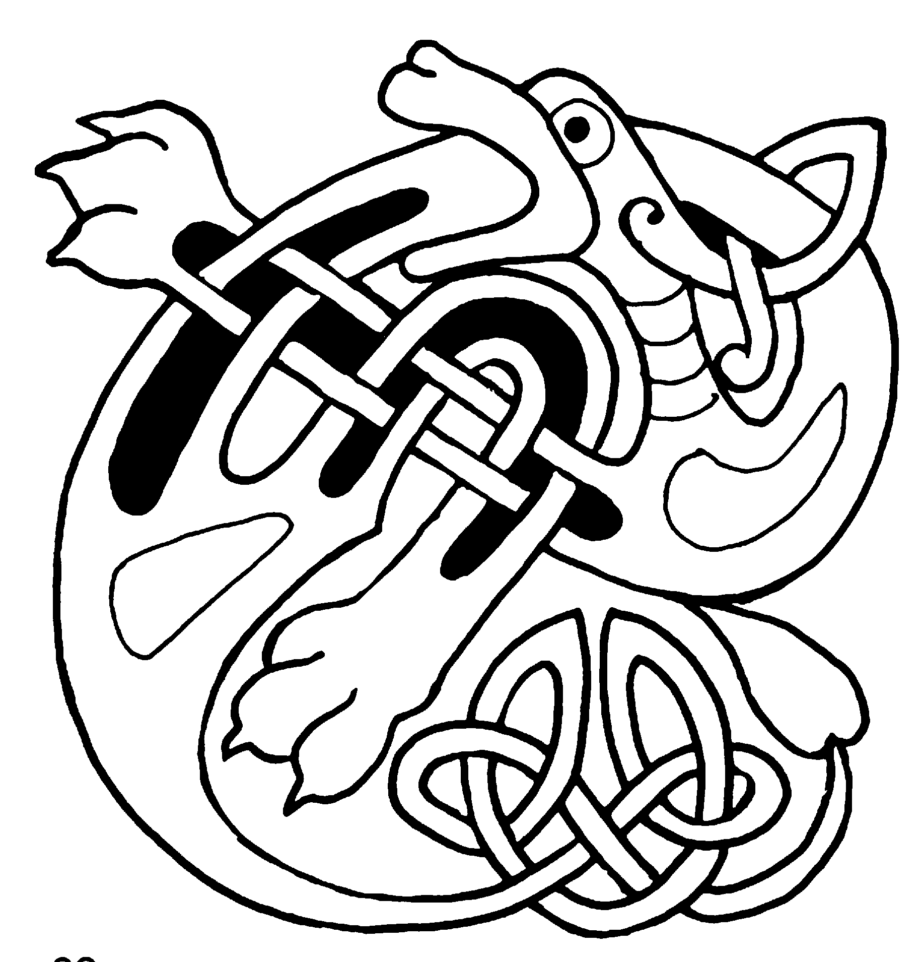 Кельтский орнамент заяц